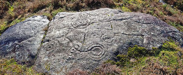Petroglifos en Pazos de Borbén - Galicia