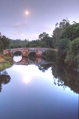 A ponte de Brandomil en Zas - Galicia