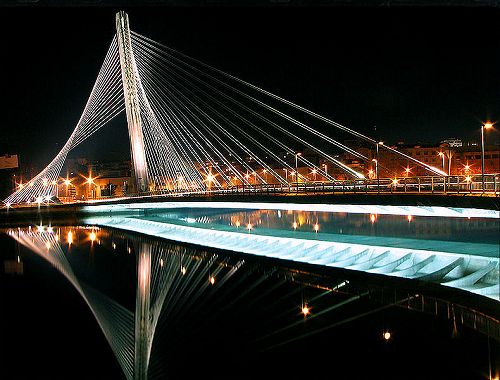 A ponte dos tirantes en Pontevedra - Galicia